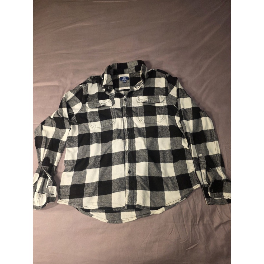 george flannel shirt L